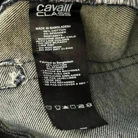 Cavalli Class straight leg jeans  sz 36 - Picture 5 of 8
